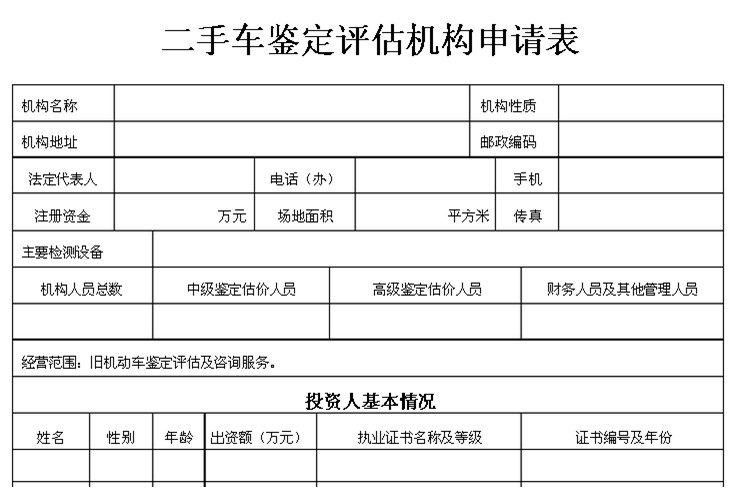 二手車鑒定評估公司的申辦流程@chinaadec.com